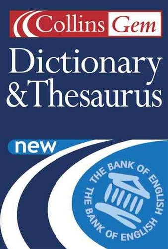 Dictionary and Thesaurus (Collins Gem)