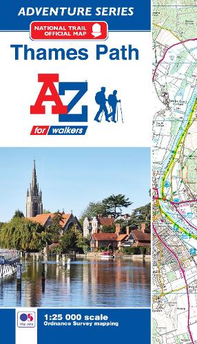 Thames Path Adventure Atlas: with Ordnance Survey mapping (A -Z Adventure Series)