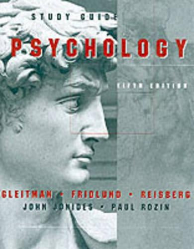 Psychology: Study Guide Fifth Edition: Study Guide to 5r.e