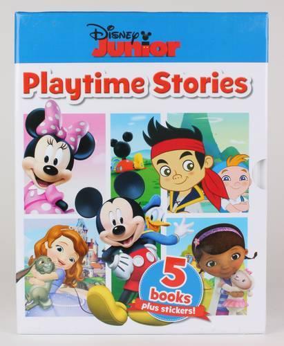 Disney Junior Playtime Stories Collection 5 Books Box Set Including Stickers (Minnie Mouse, Doc Mcstuffins, Jake The Never Land Pirate, Micky Mouse, Sofia)