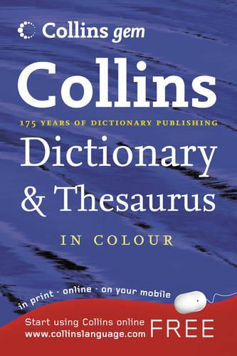 Collins Gem - Dictionary and Thesaurus