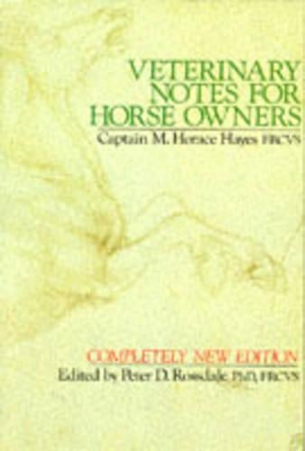 Veterinary Notes For Horse Owners