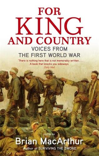 For King And Country: Voices from the First World War