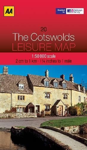 Leisure Map The Cotswolds (AA Leisure Maps)