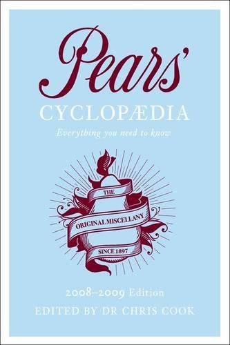 Pears Cyclopaedia 2008 - 2009