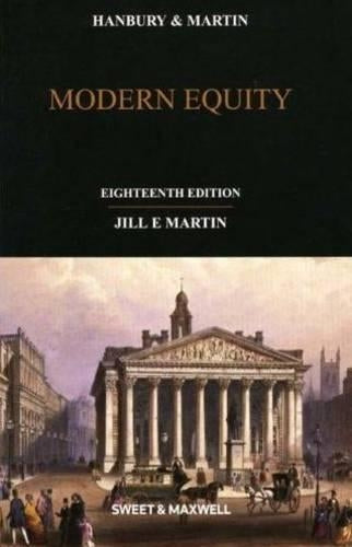 Hanbury & Martin: Modern Equity