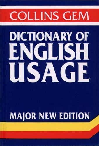 Dictionary of English Usage (Collins Gem) (Collins Gems)