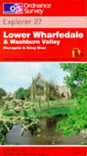 Lower Wharfedale and Washburn Valley: Sheet 27 (Explorer Maps)