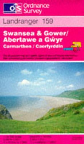 Swansea and Gower, Carmarthen: Sheet 159 (Landranger Maps)