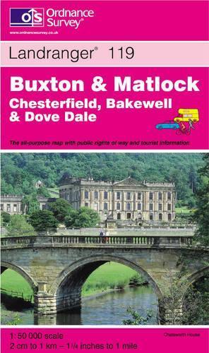 Buxton and Matlock, Bakewell and Dove Dale (Landranger Maps)