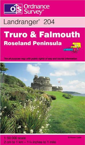 Truro and Falmouth, Roseland Peninsula (Landranger Maps)