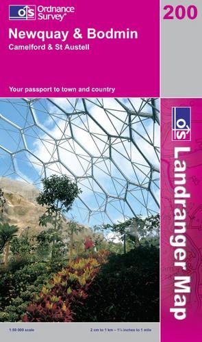 Newquay and Bodmin, Camelford and St.Austell (Landranger Maps)