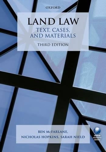 Land Law Text, Cases, and Materials 3/e