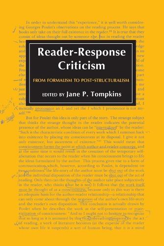 Reader-Response Criticism: From Formalism to Post-Structuralism