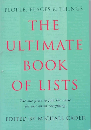 Ultimate Book of Lists (PB)