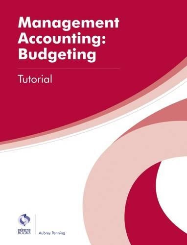 Management Accounting: Budgeting Tutorial (AAT Professional Diploma in Accounting)
