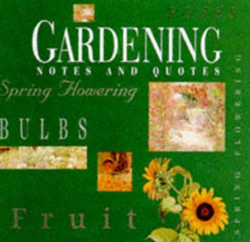 Gardening Notes and Quotes (Record Book)