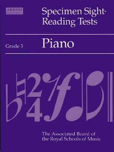 Specimen Sight-reading Tests: Grade 3: Piano