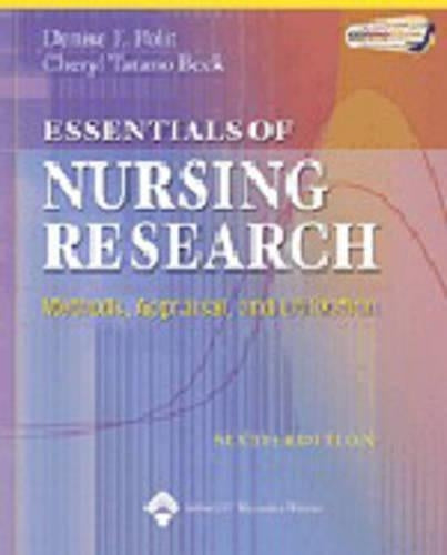 Essentials of Nursing Research: Methods, Appraisal, and Utilization