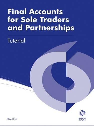 Final Accounts for Sole Traders and Partnerships Tutorial (AAT Accounting - Level 3 Diploma in Accounting)