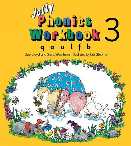 Jolly Phonics Workbook 3: g, o, u, l, f, b