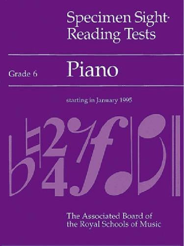 Specimen Sight-reading Tests: Grade 6: Piano